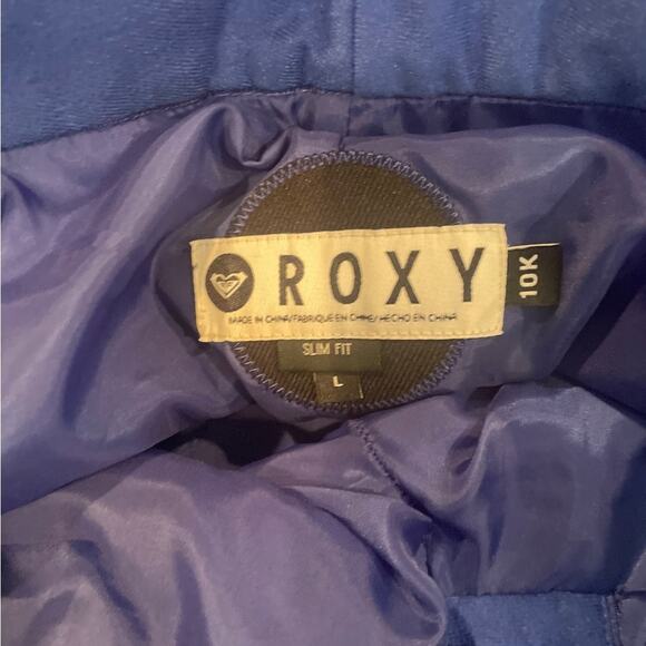 Roxy Snowboard Pants Womens Large 10K Slim Fit Stretch Ski Wintersports Purple - Picture 12 of 15